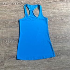 Lululemon Aquamarine Turquoise Blue Racerback TankTop Breathable Sweatwicking 8